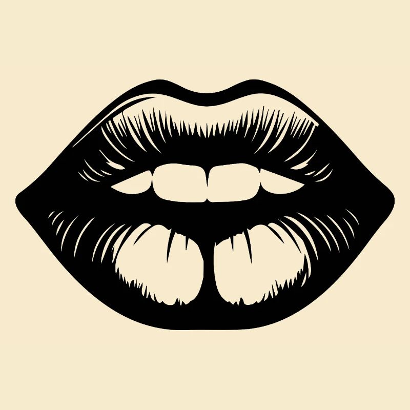 Lèvres, bouche, baisers lèvres