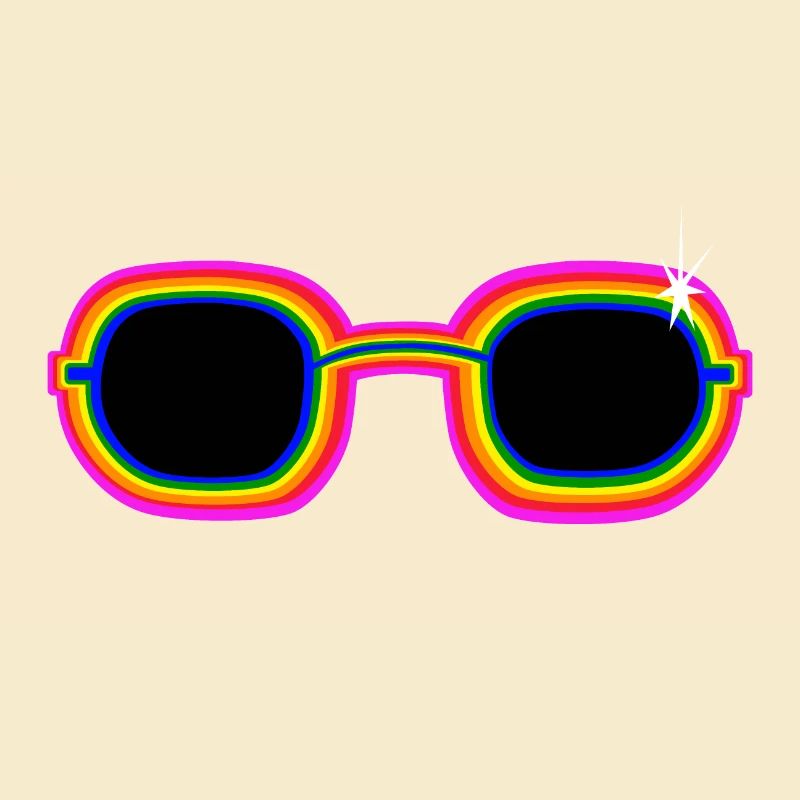 Regenbogen-Sonnenbrille