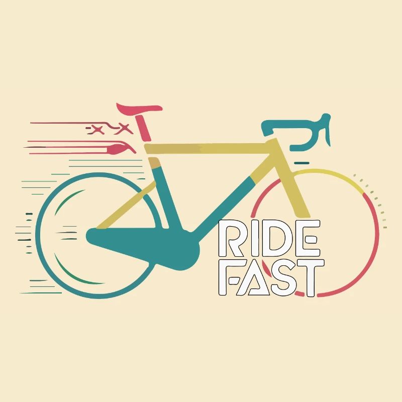 Conception d’impression de vélo de vitesse vive