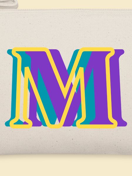 Mehrfarbiger Buchstabe m