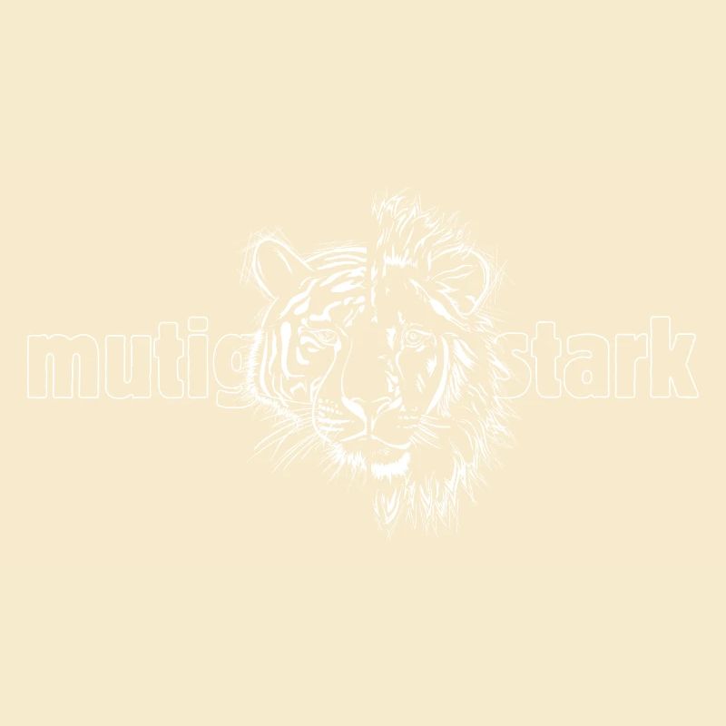 Tiger + Löwe „MUTIG UND STARK“