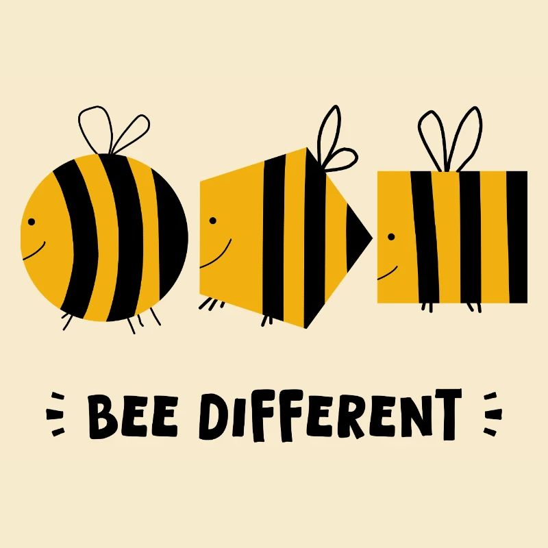 Bee Different – Bee Doodle unique, art ludique