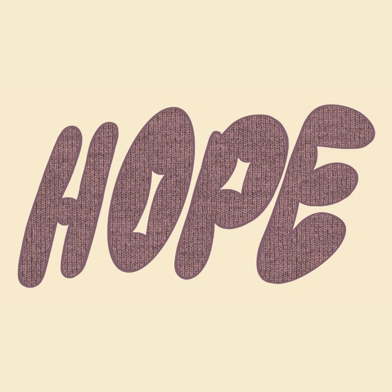 Hope – Strickschrift