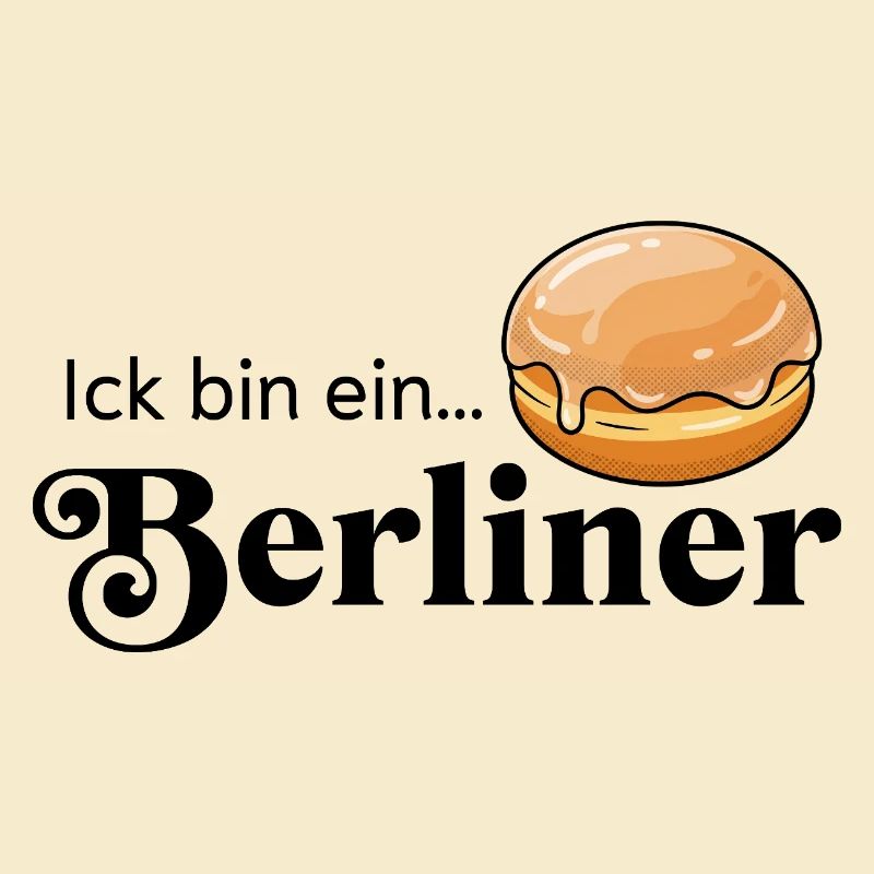 Ick bin ein Berliner Statement Kult Kostüm