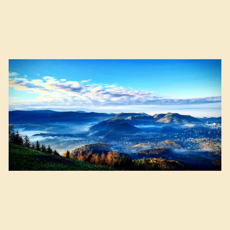 Morgennebel Berglandschaft