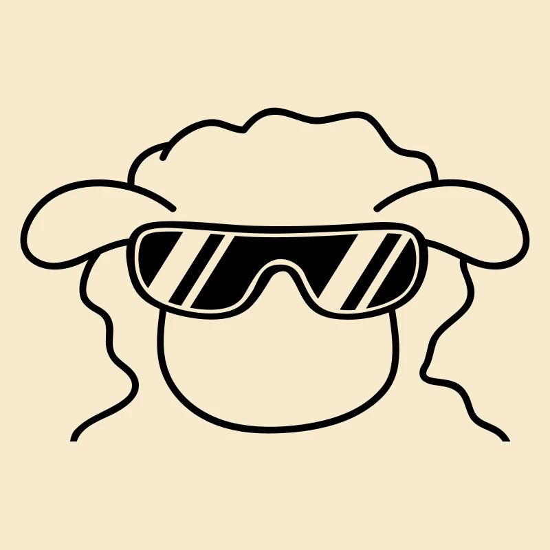 Cool Sheep Head