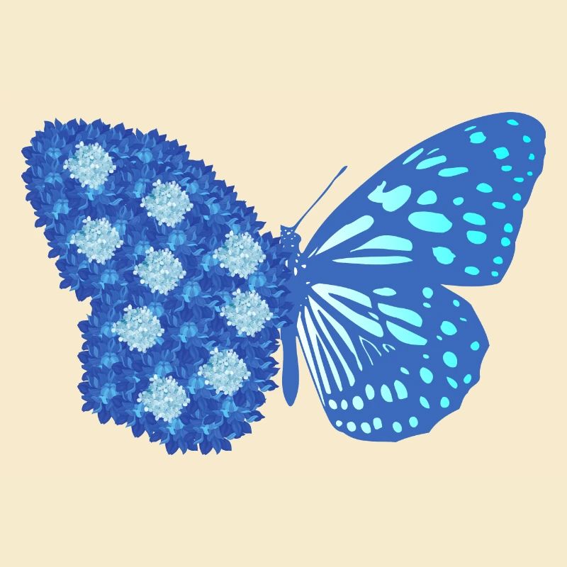 Papillon fleuris
