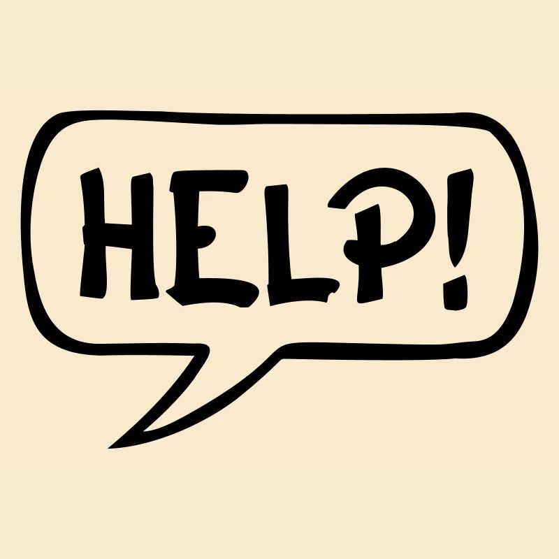 Comic Sprechblase HELP