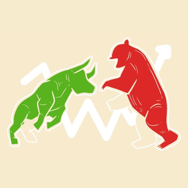 Stier und Bär Spieler oder Bettor Gift