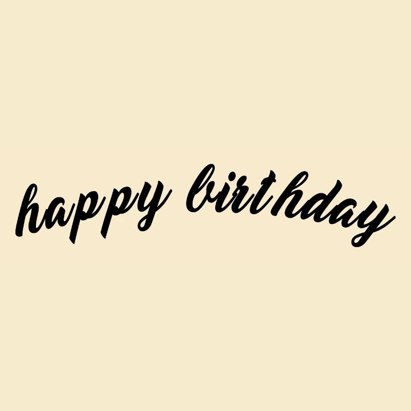 Happy Birthday