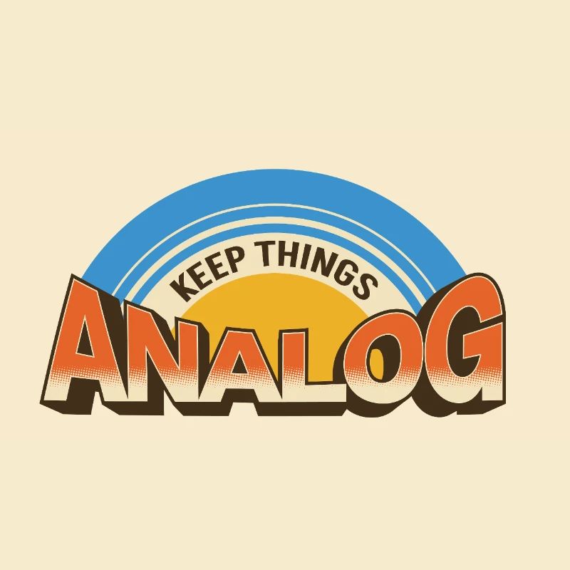 Keep Things Analog – Retro Tech-Statement