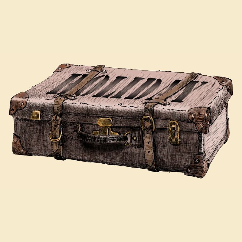Abenteuer-Koffer mit Entdecker-Design