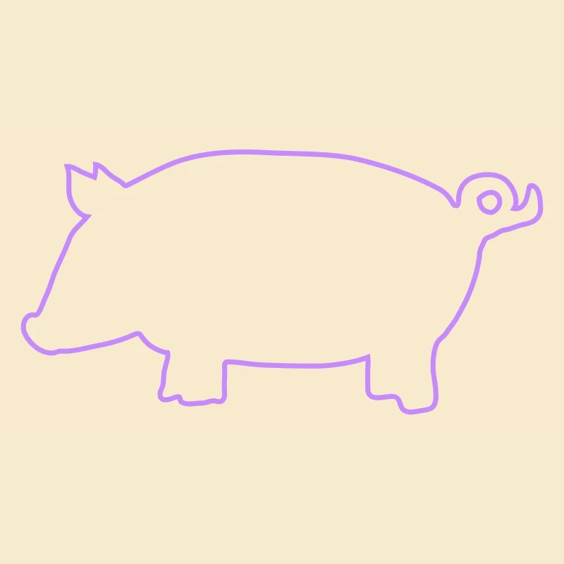 Schwein Silhouette