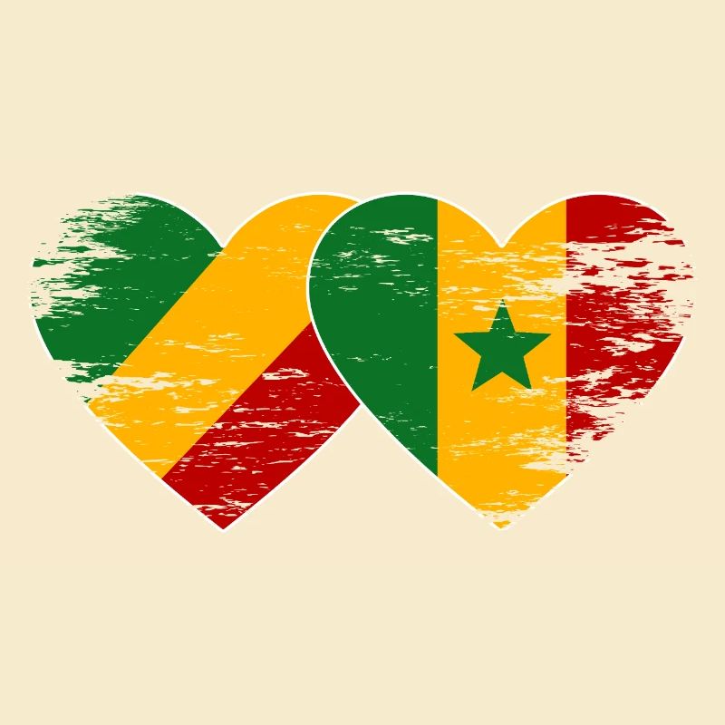Kongo Senegal Flagge used
