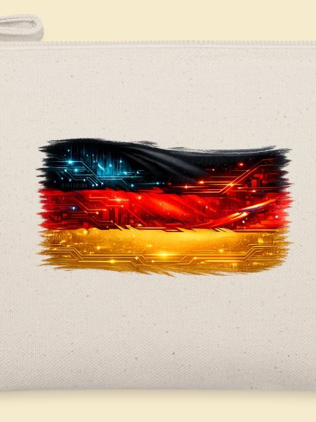 Tech-Circuit Neon Nebel Deutschland flagge