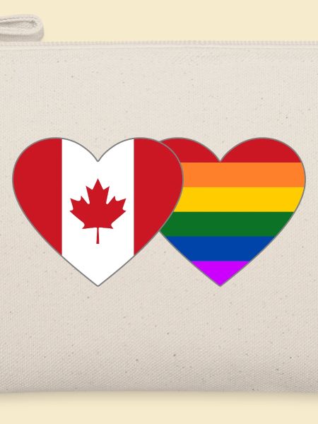 Kanada Regenbogen Flagge Herz