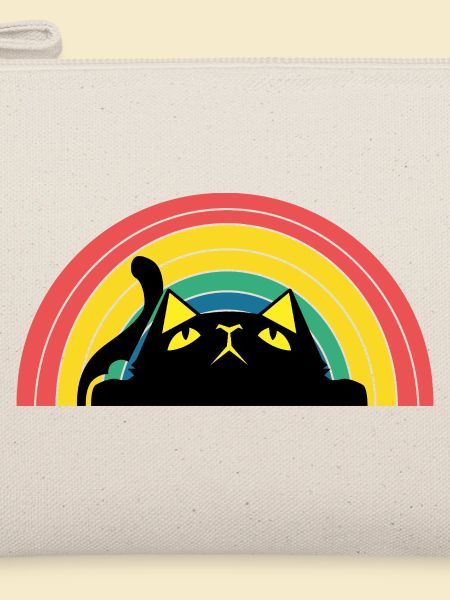 Katze Regenbogen Silhouette