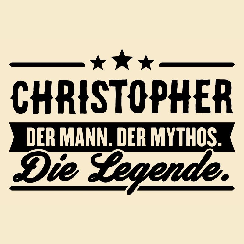 Mann Mythos Legende Christopher