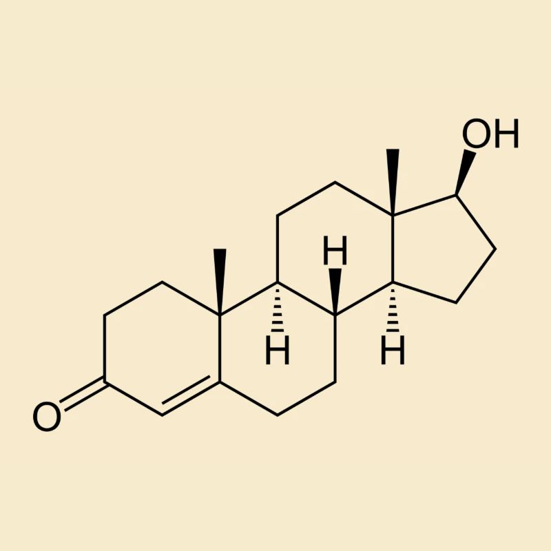 Testosterone - structural chemical formula