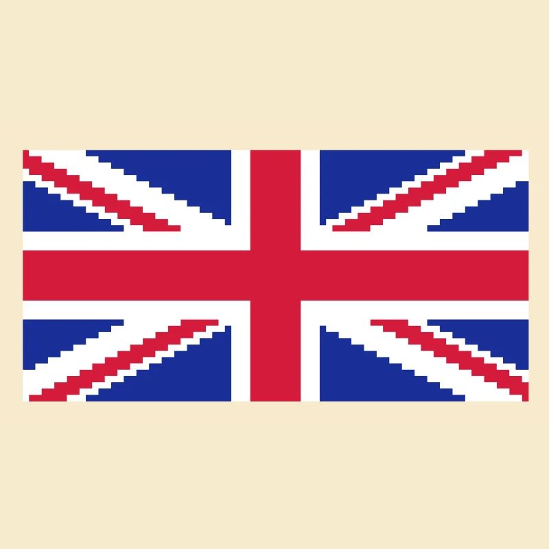 Union Jack Pixel UK Flag