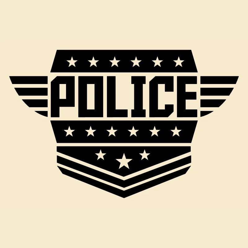 Police Wappen Rang Abzeichen