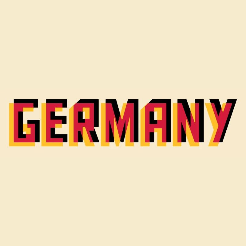 Germany Germany 3D effect colors black red G