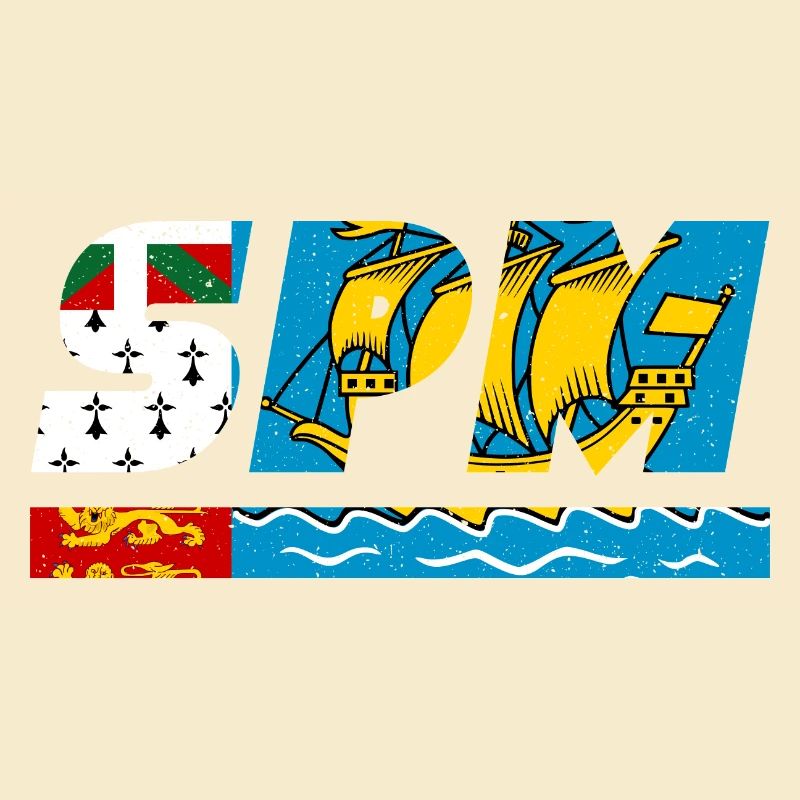 Drapeau SPM drapeau Île Saint Pierre et Miquelon