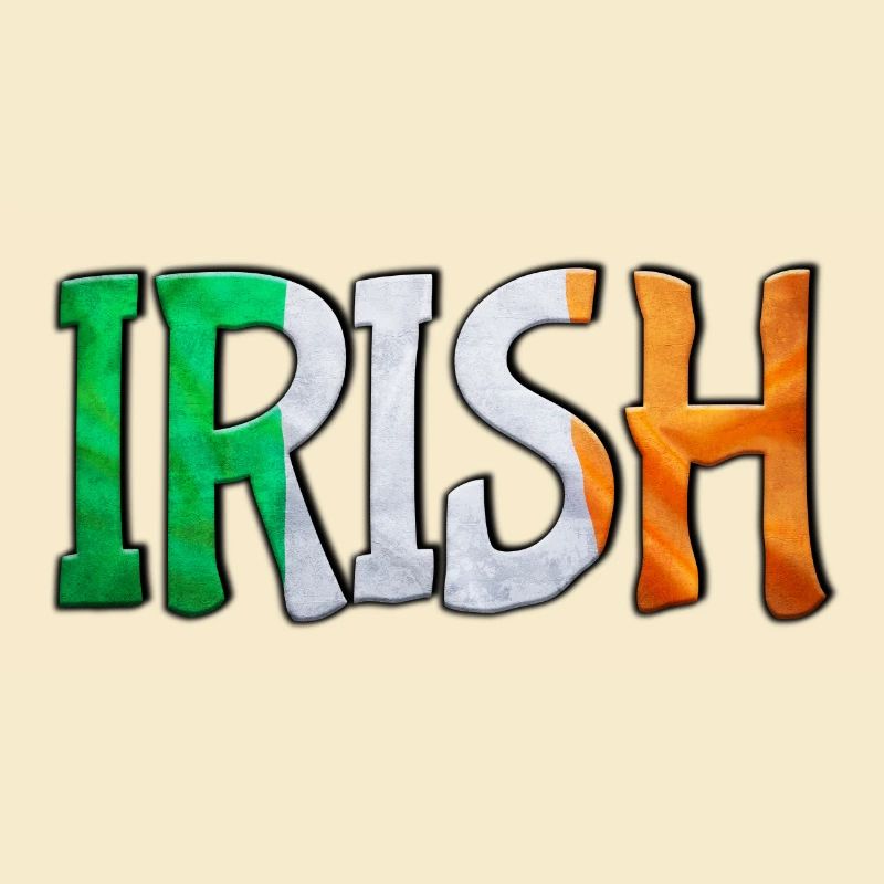 Patchwork de lettres du drapeau irlandais