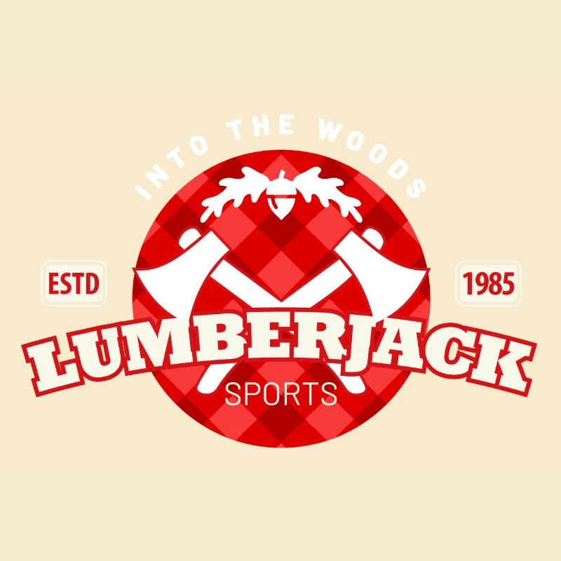 lumberjack check pattern in a circle