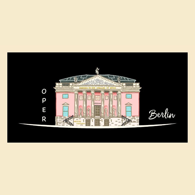 Berlin, Oper unter den Linden, Drawing
