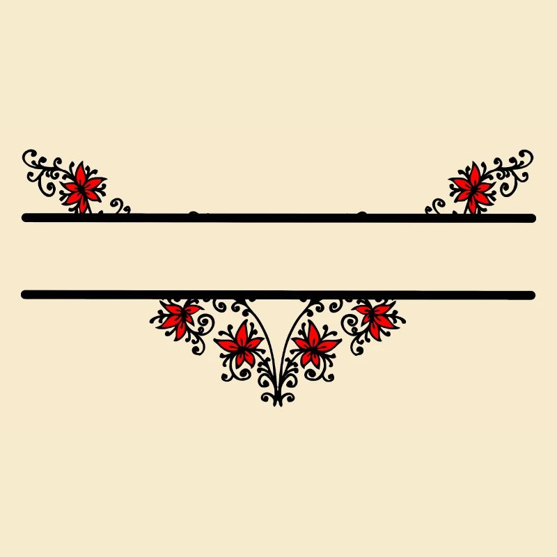 Bannière décorative de fleur