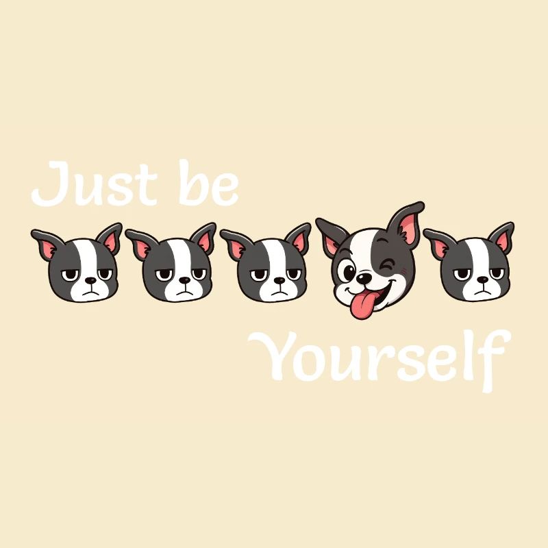 Boston - Just be - Yourself - White Text