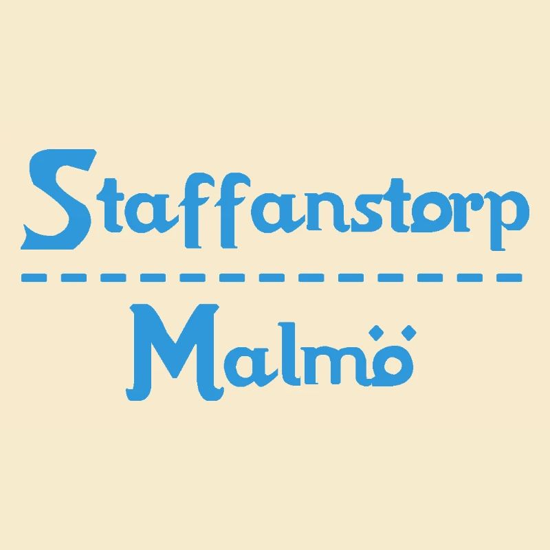 Staffanstorp – Malmö Himmelblaues Design