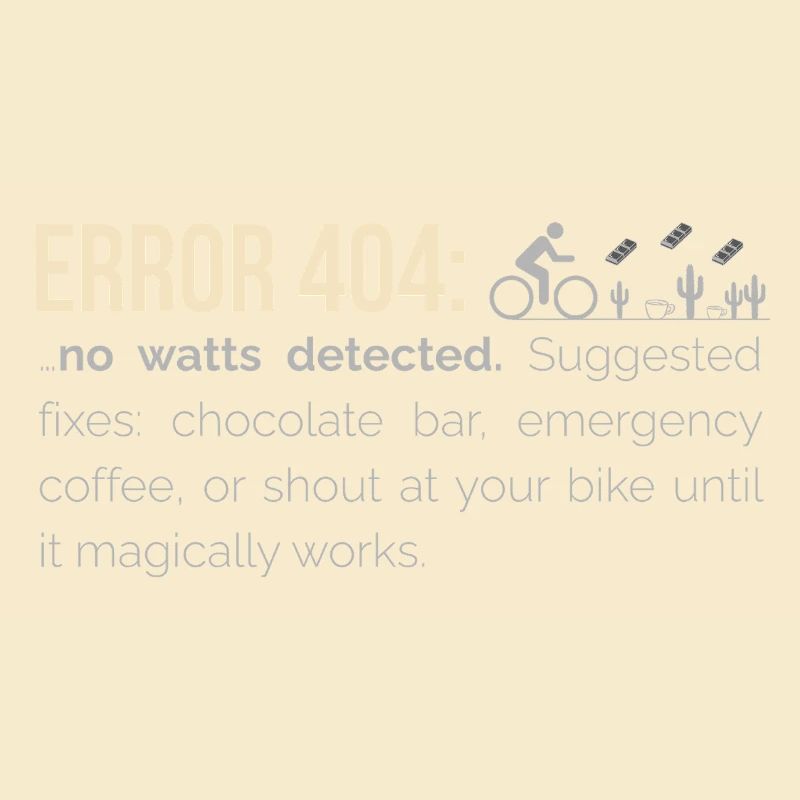 Sweat à capuche cyclable – 404 : Aucun watts détecté