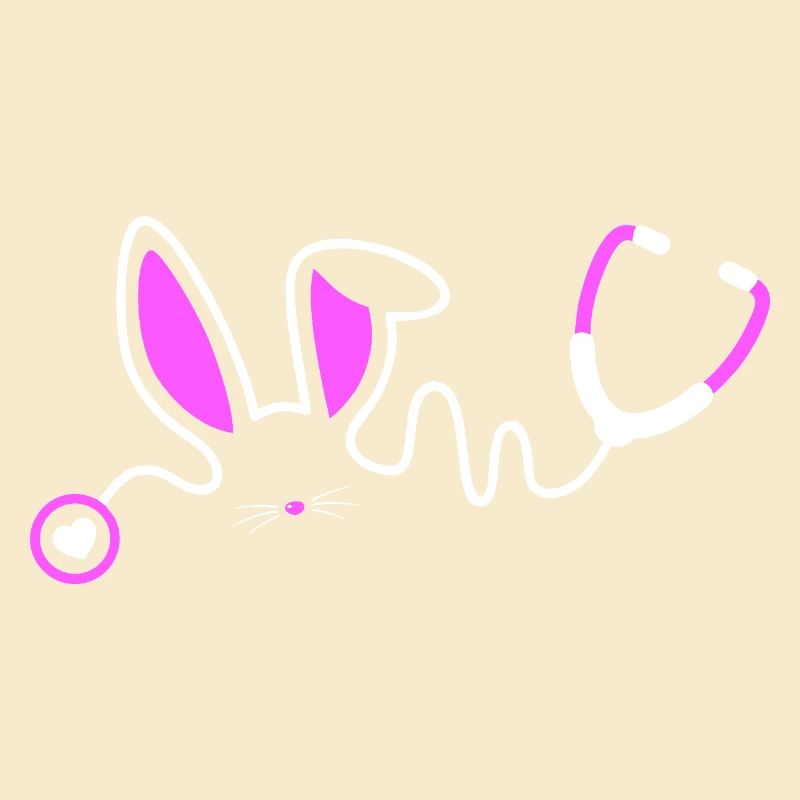 Stethoscope Bunny Whimsy