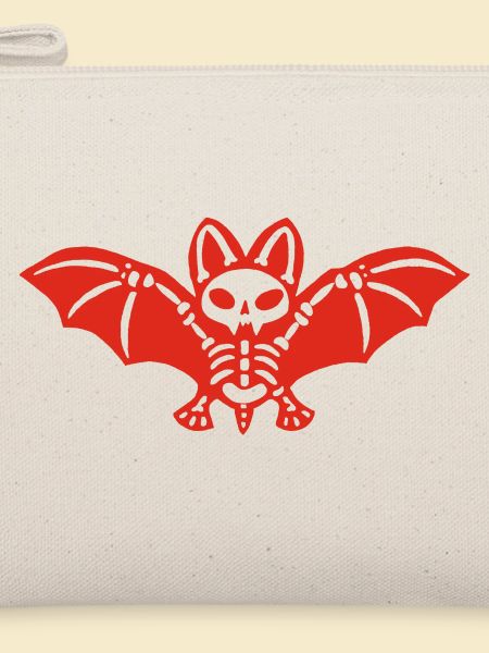 Skelettfledermaus (Rot)