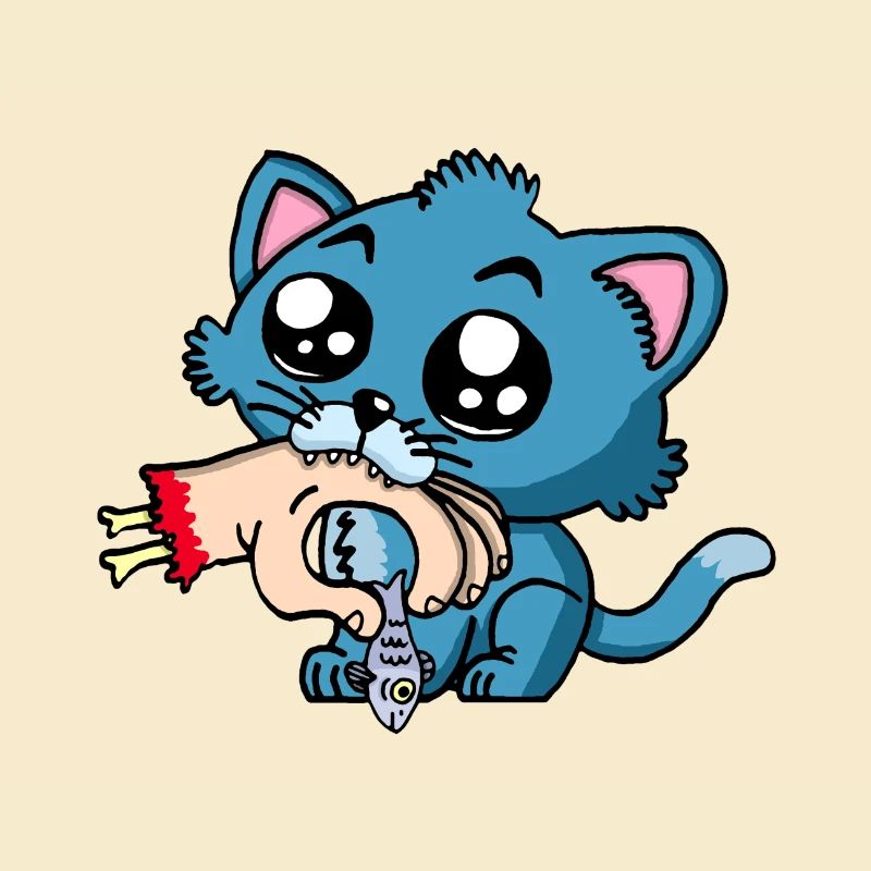 Hungry kitten