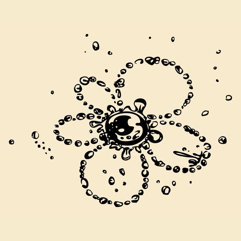 Water splash, Blume aus Wassertropfen
