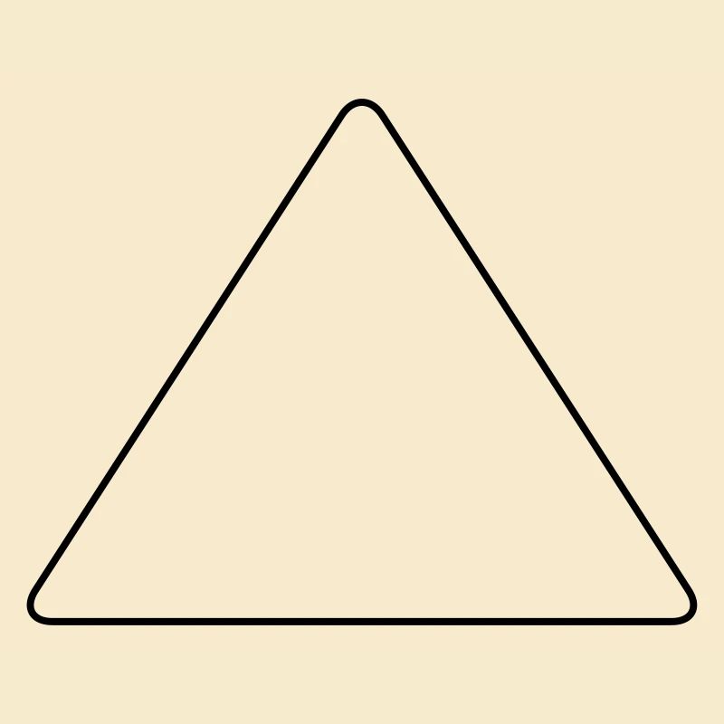 Triangle with rounded corners