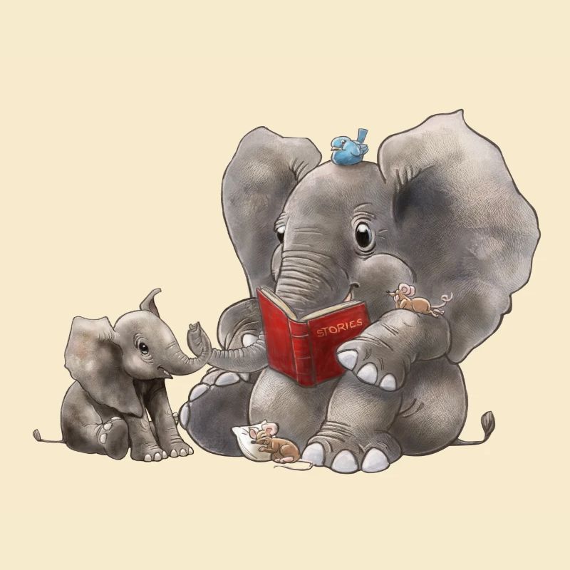 BB Mutter liest Buch