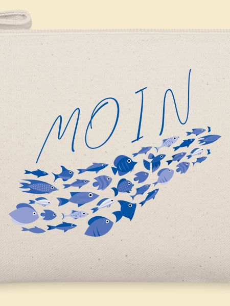Moin mit Fischschwarm
