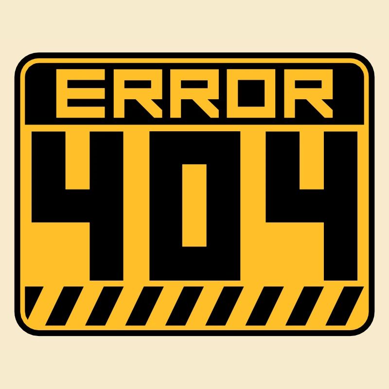 Error 404 Schild Warnung