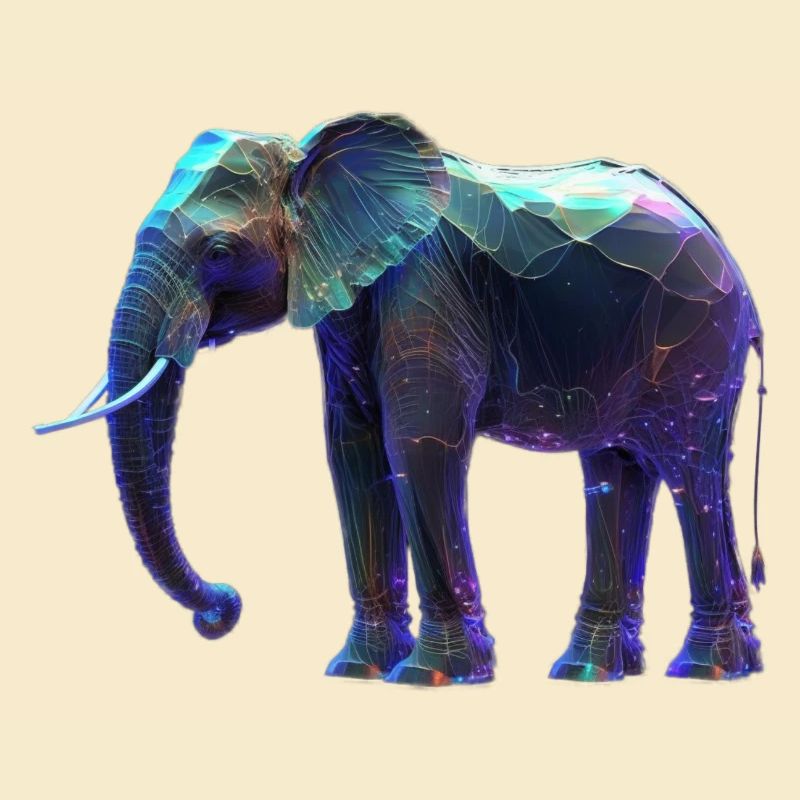 Elephant iriszierend I