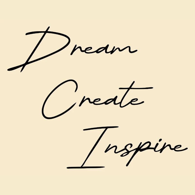 Dream Create Inspire black