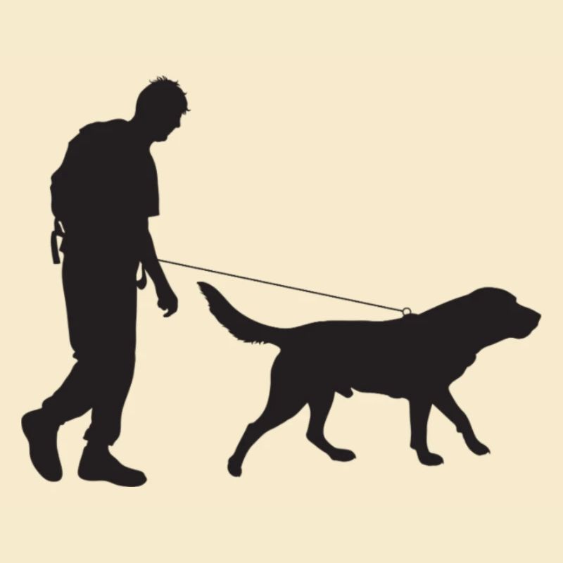 Mann und Hund