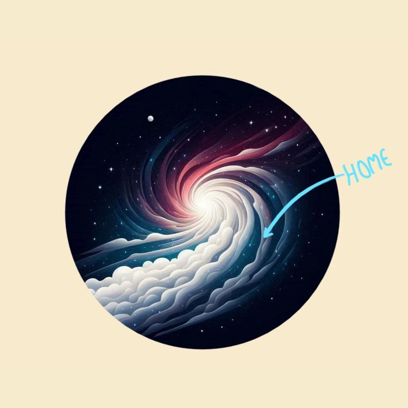 Vortex spiralé de la Voie lactée