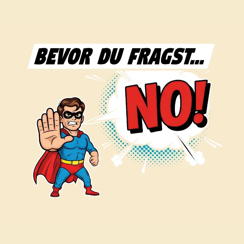 Superheroic Warning Comic Design