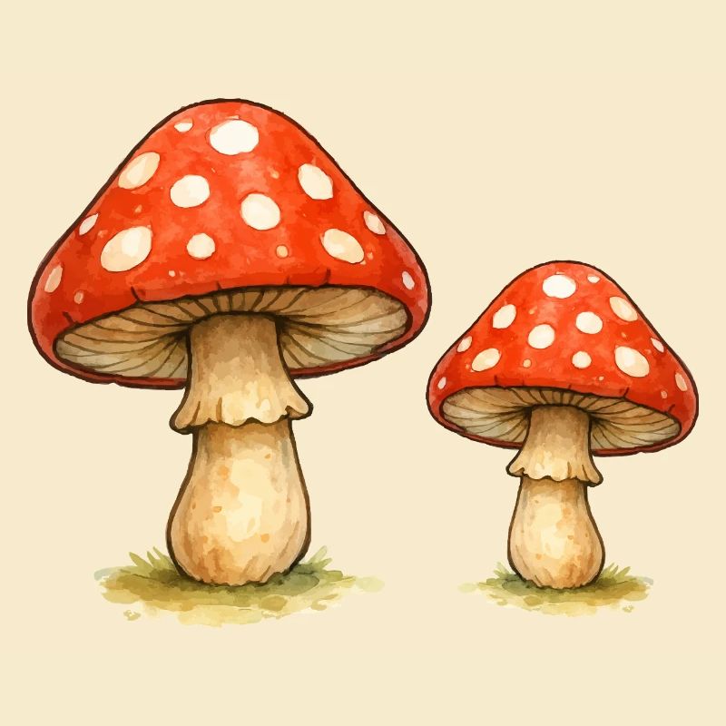 Red Toadstool Duo