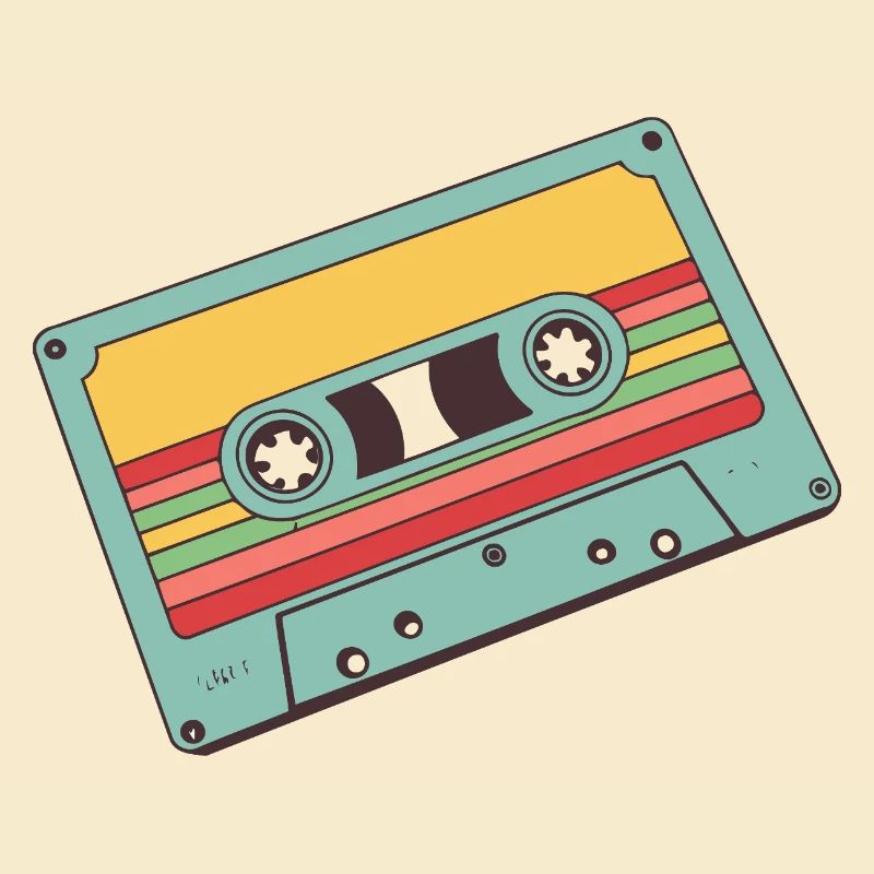 Retro Pastel Cassette