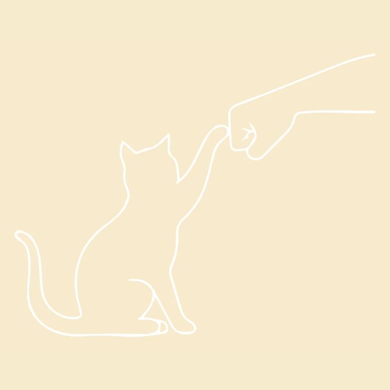 Katze Pfote lustig